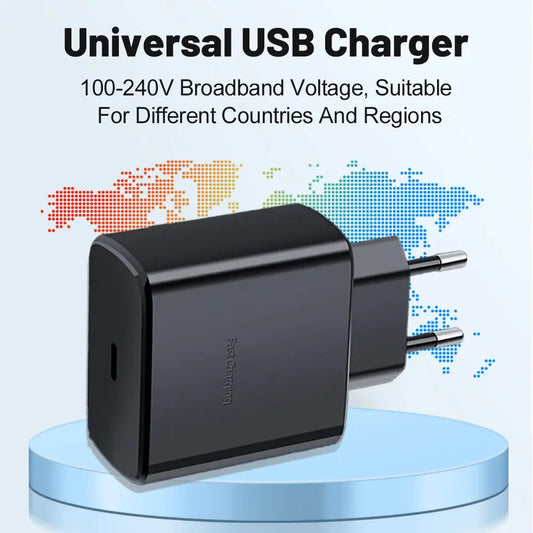 45W USB-C Fast Charger (EU Plug) with Cable
